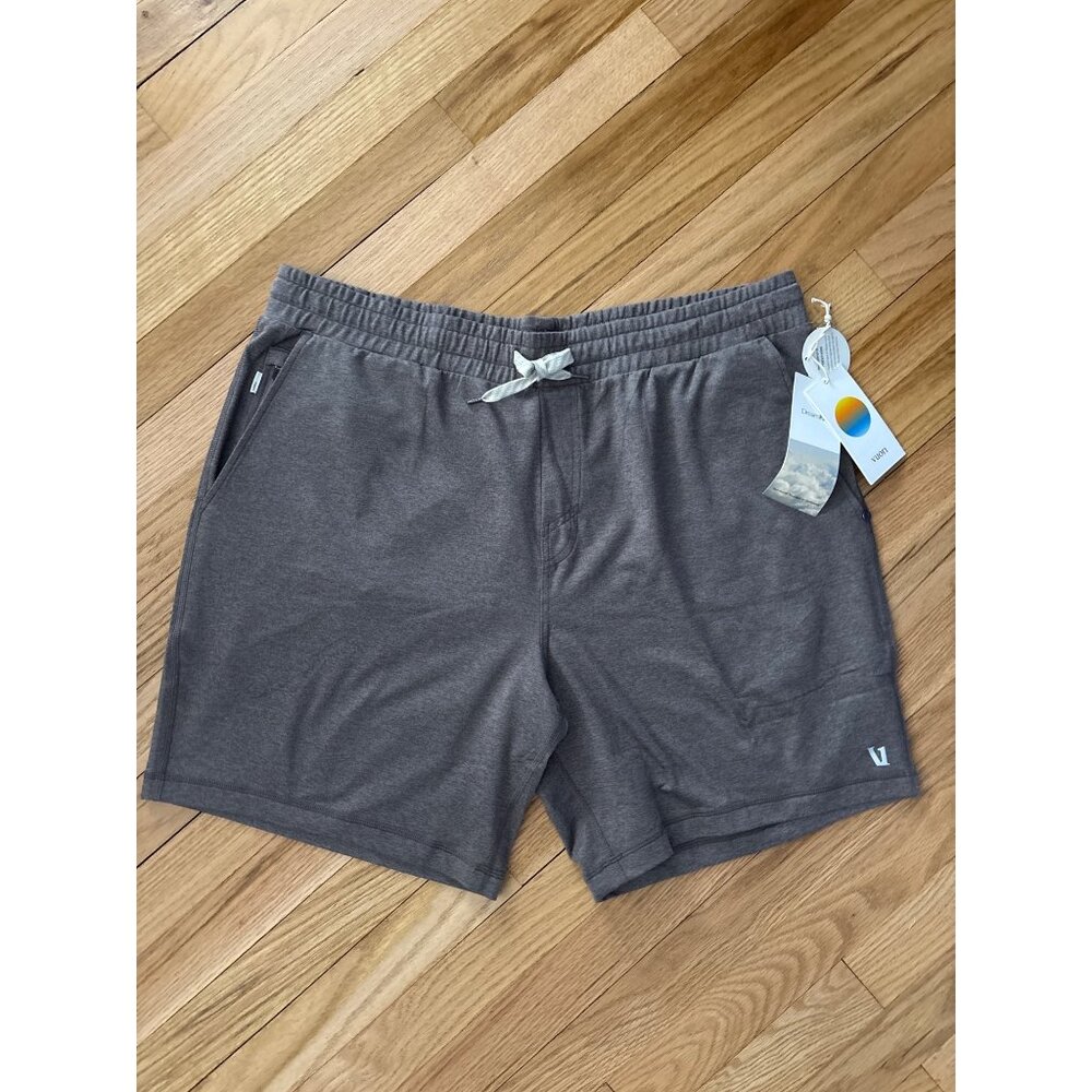Vuori Mens Ponto Short, new with tags, XXL Chia Heather Lightweight Performance - Picture 1 of 8